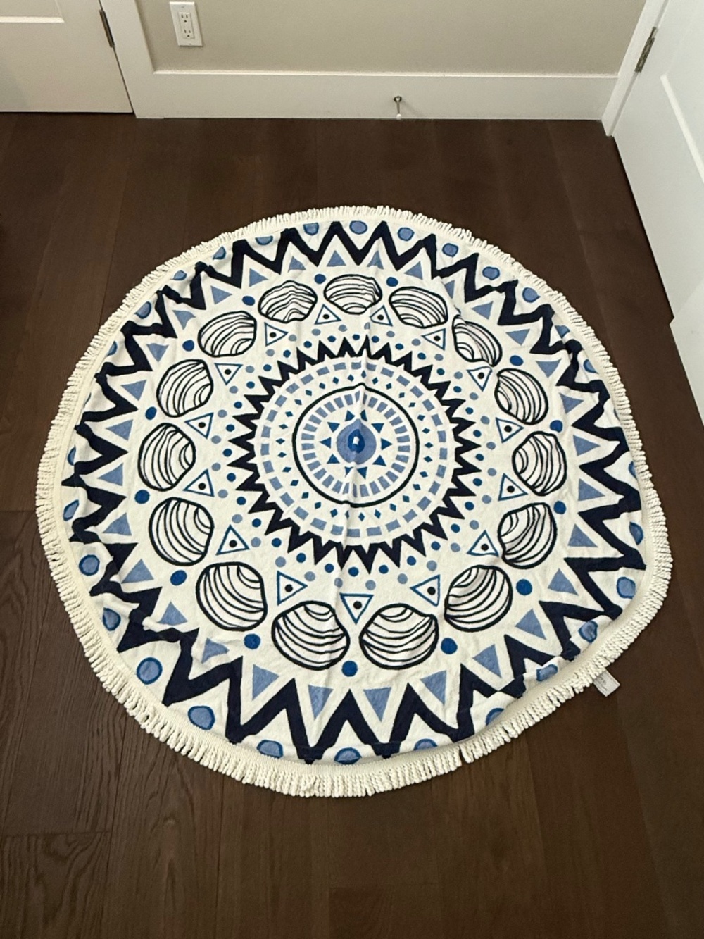 Tofino Towel Co The Chesterman Round Beach Towel Blue 60"